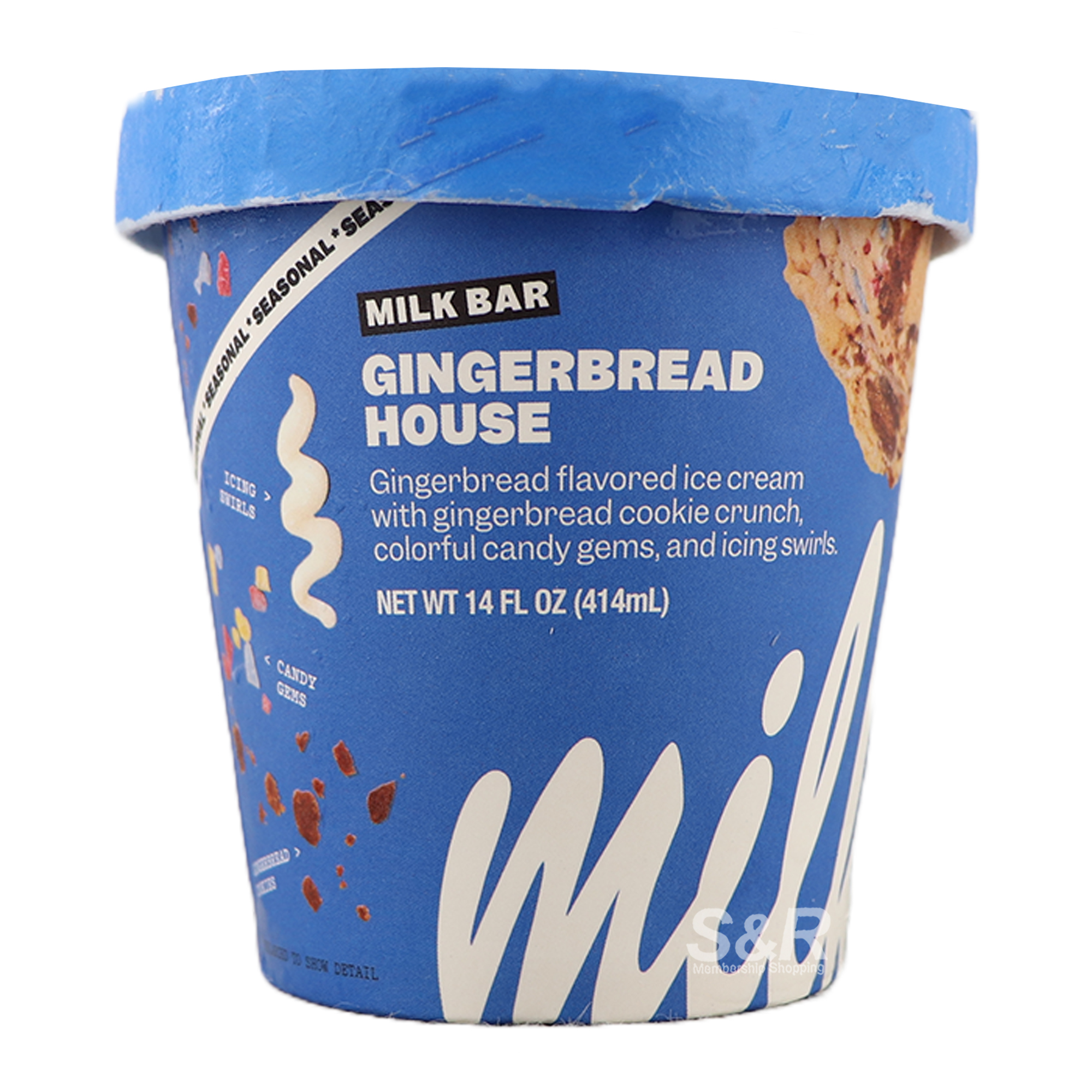 Milkbar Gingerbread House Ice Cream 414mL Milkbar Gingerbread House Ice Cream 414mL
